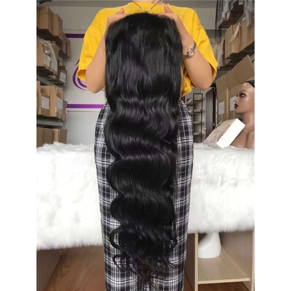 13x6 Hd Lace Frontal Wig Virgin Brazilian Human Hair Silky Straight And Body Wave Style