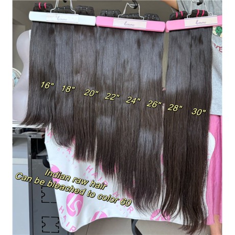 Indian Raw Human Hair straight and body wave Bundles Can Be Dyed To Any Color 3pcs/Lot