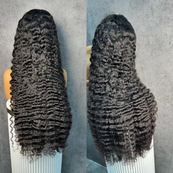 Burmese Curly Lace Wig 200% Density 13x6 HD Lace Frontal Wig 100% Human Virgin Hair 