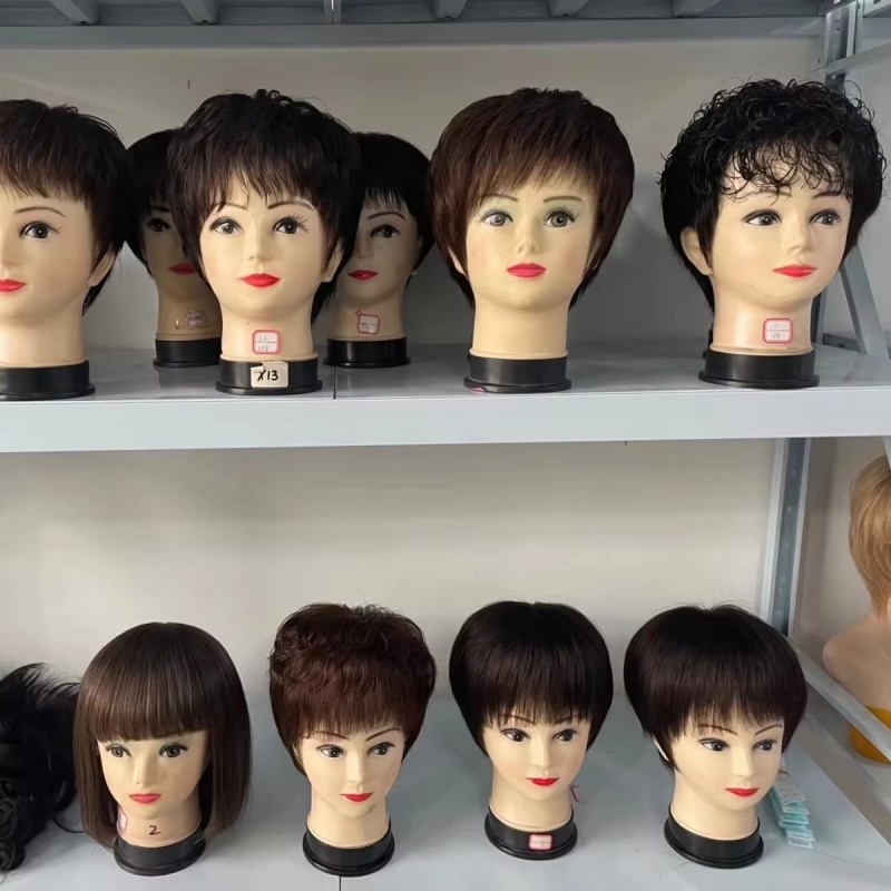 Full Lace Wig Pixie Cut style 100% Virgin Human Hair Wigs for Black Women